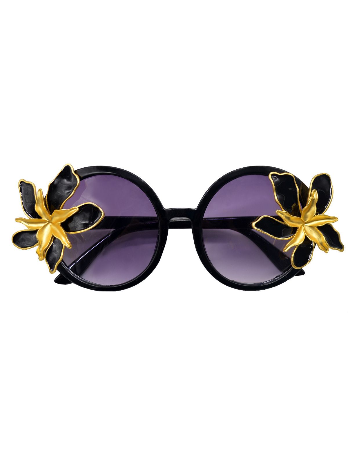 Evetta Gold Flower Glasses