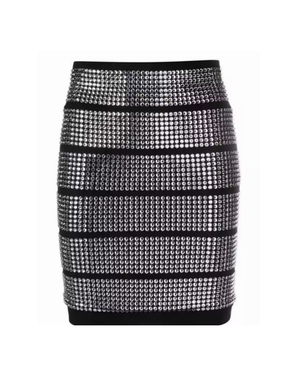 Faun Rhinestone High Waist Skirt