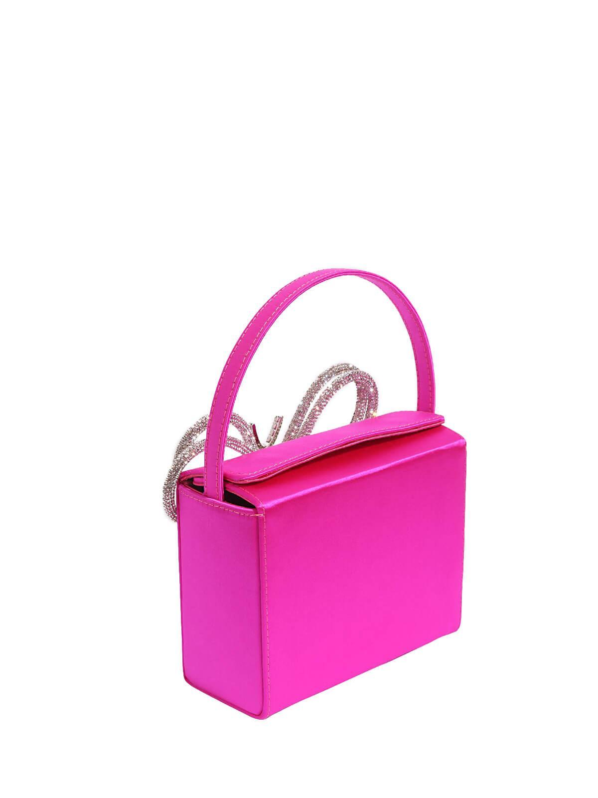 Fia Crystal Butterfly Clutch In Hot Pink - Mew Mews Fashion