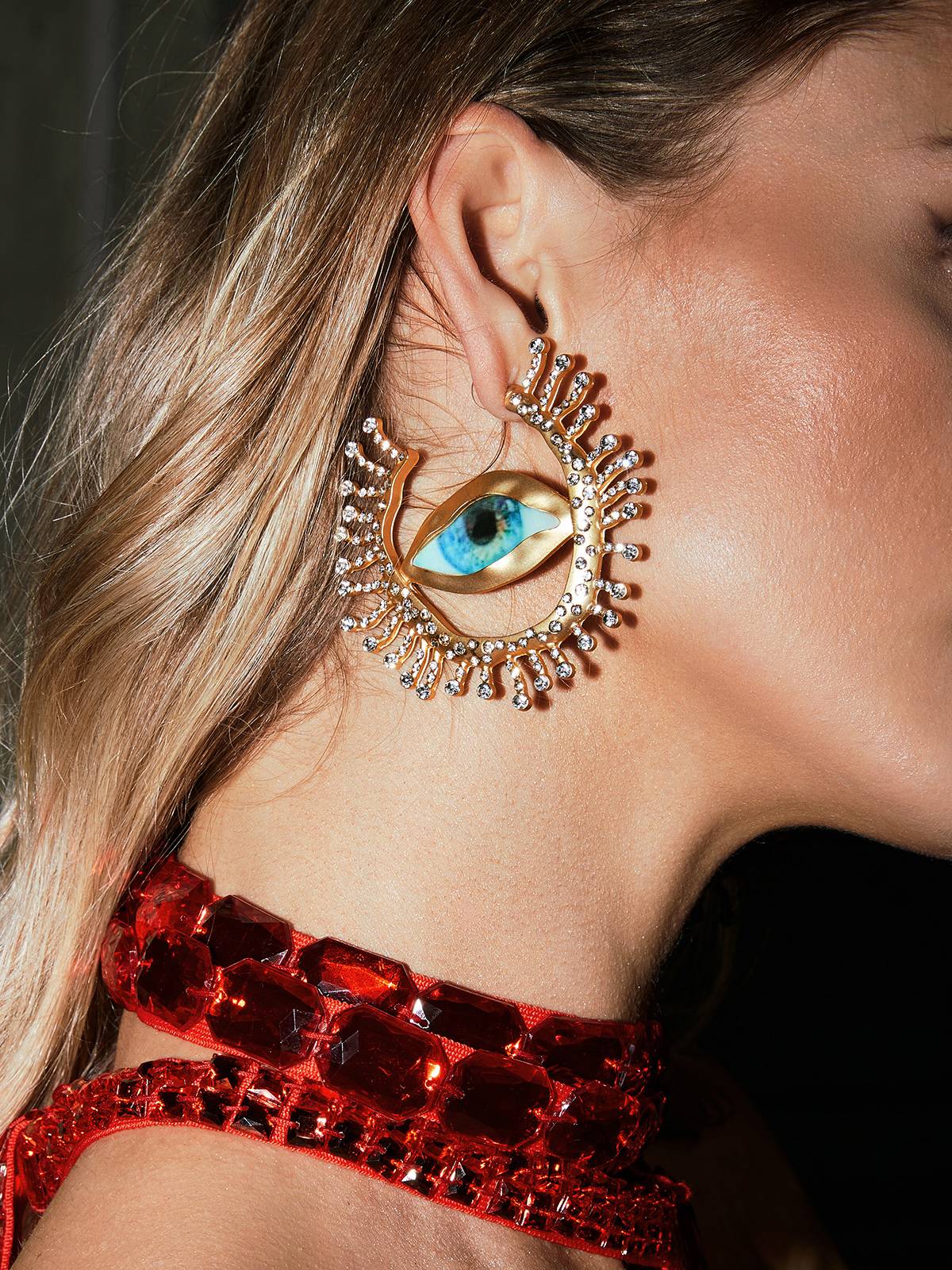 Hemlock Crystal Heterochromia Earrings