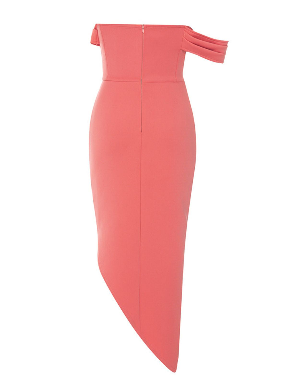 Kerra One Shoulder Ruched Midi Dress