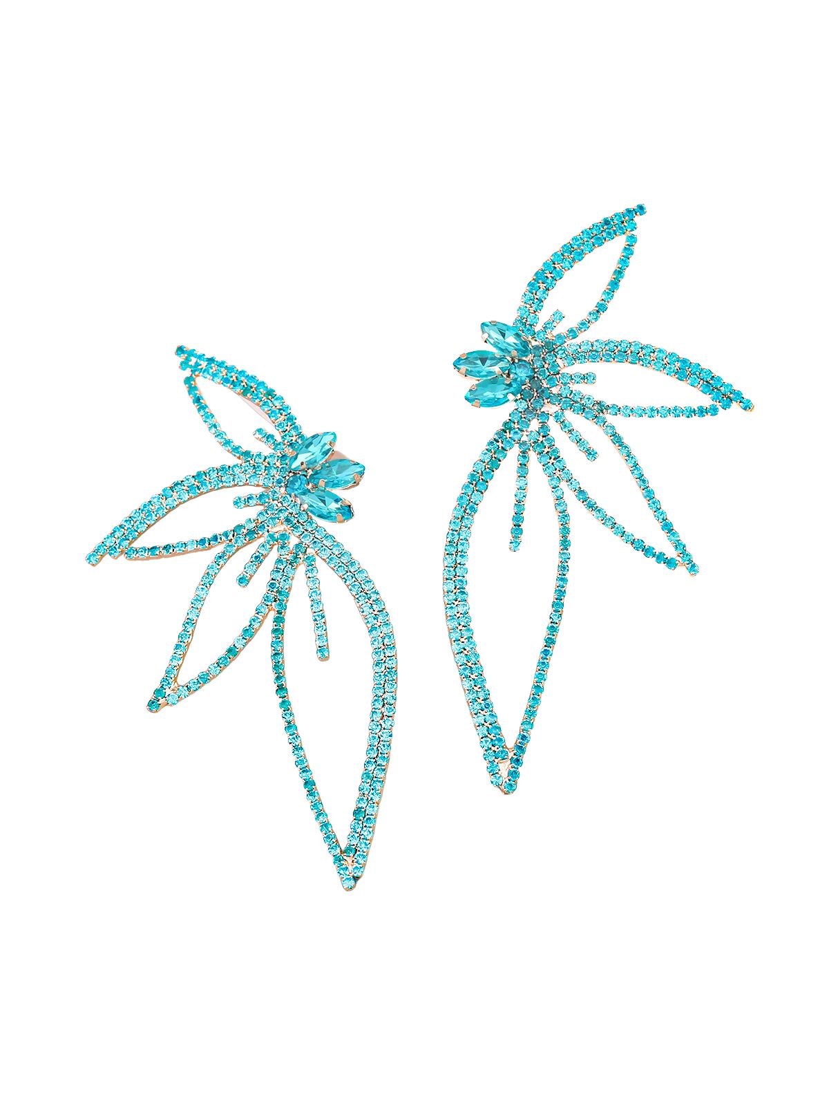 Lilibet Crystal Flower Earrings