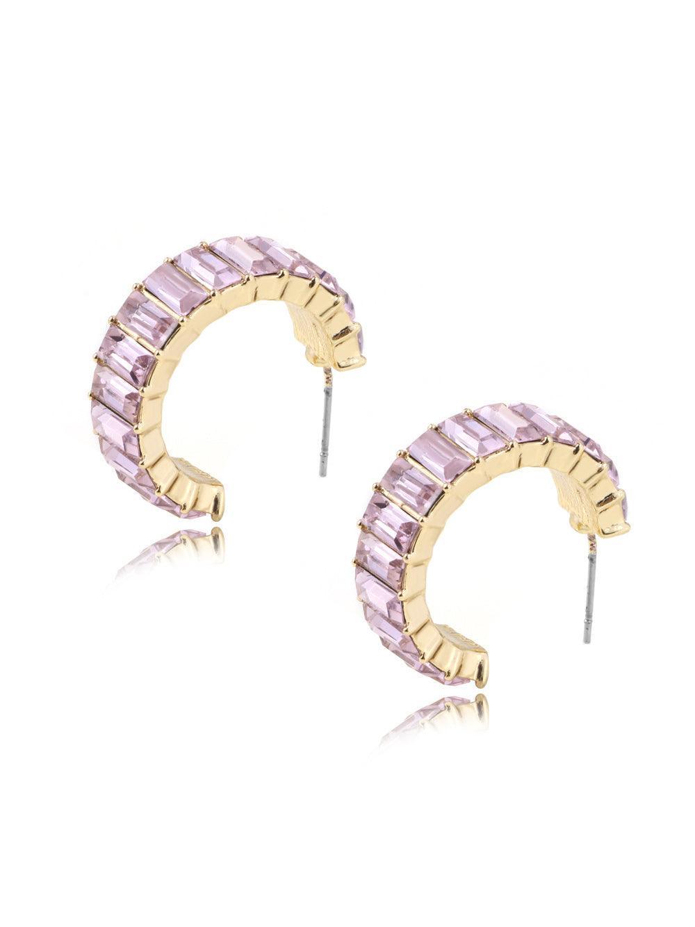 Ottilie Ring Crystal Earrings - Mew Mews Fashion