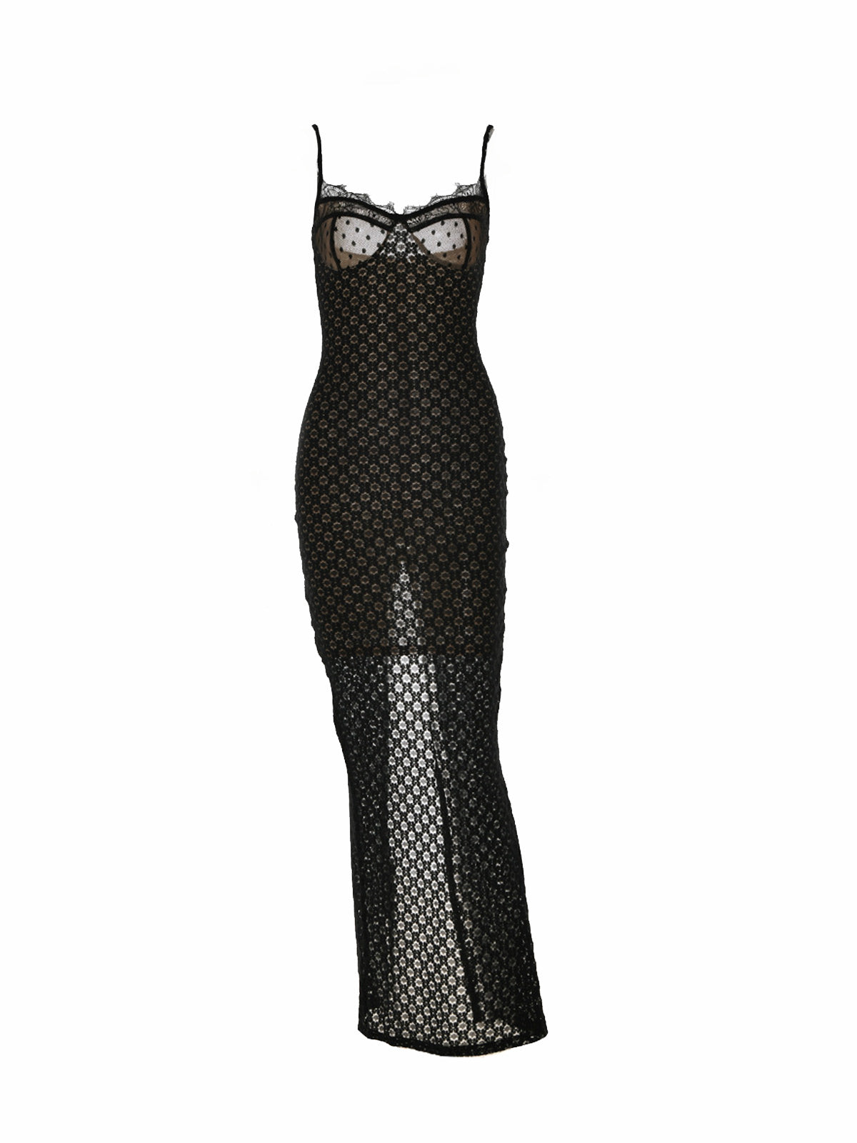 Rapunzel Spaghetti Lace Maxi Dress