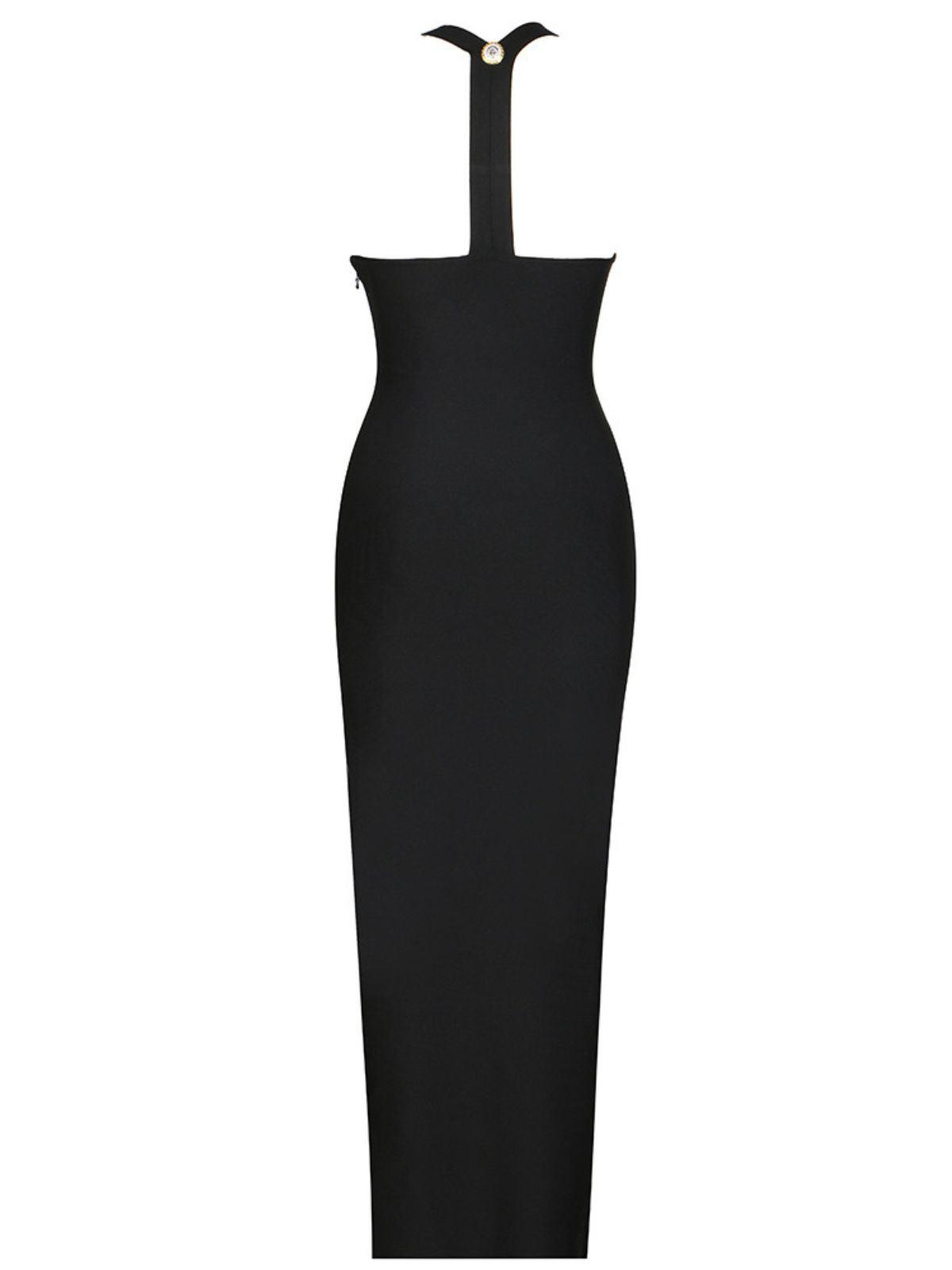 Sadie Button Embellished Bandage Dress - Mew Mews Fashion