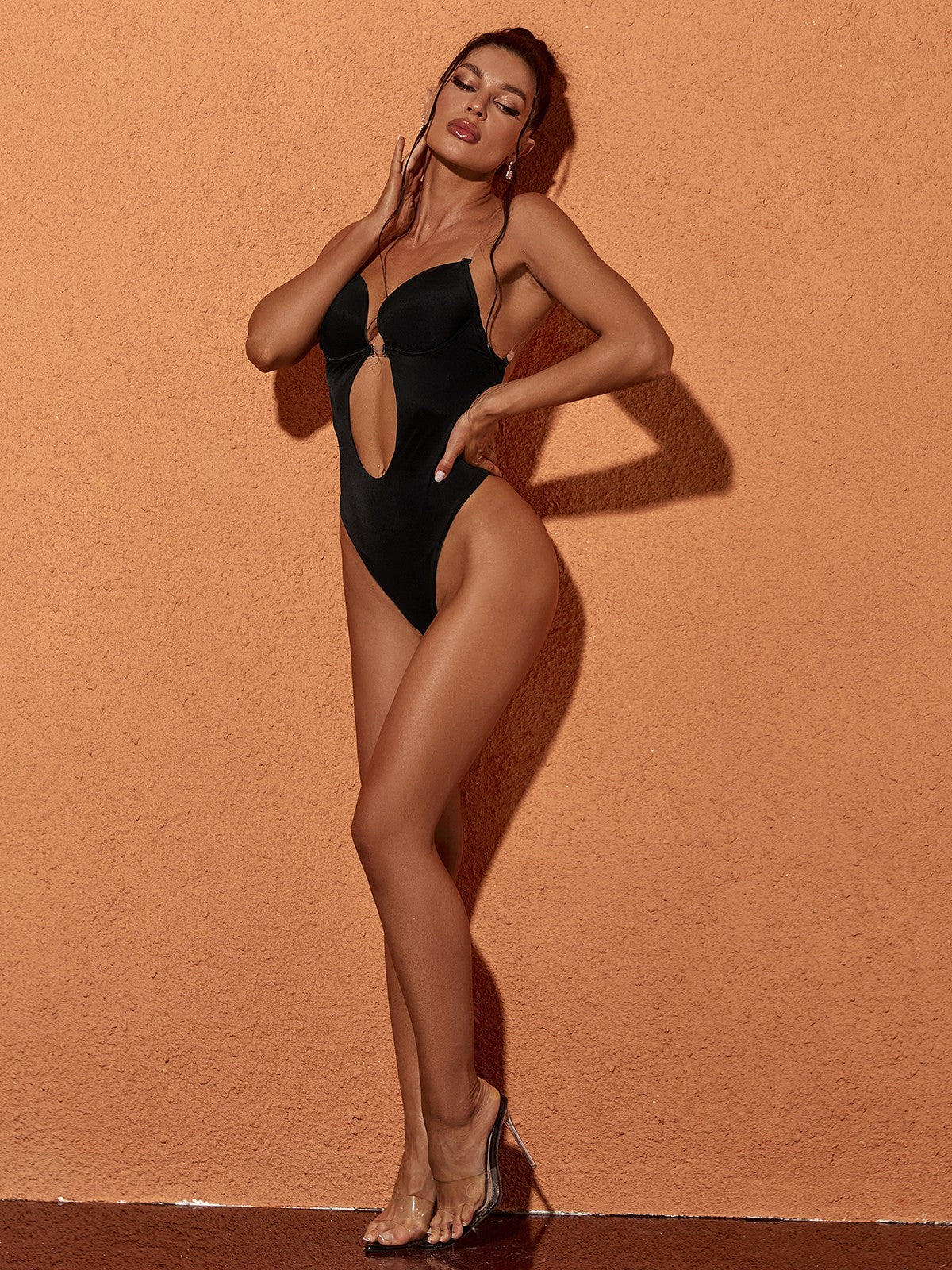 Amberlyn Cutout Shapewear In Black