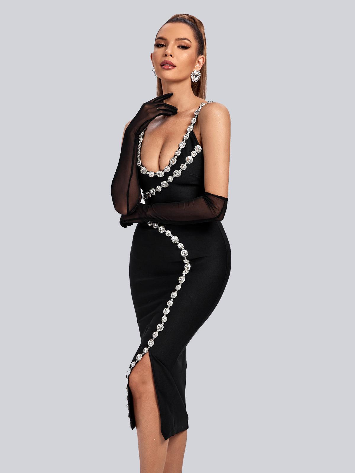 Armani Mesh Gloves In Black - Mew Mews Fashion