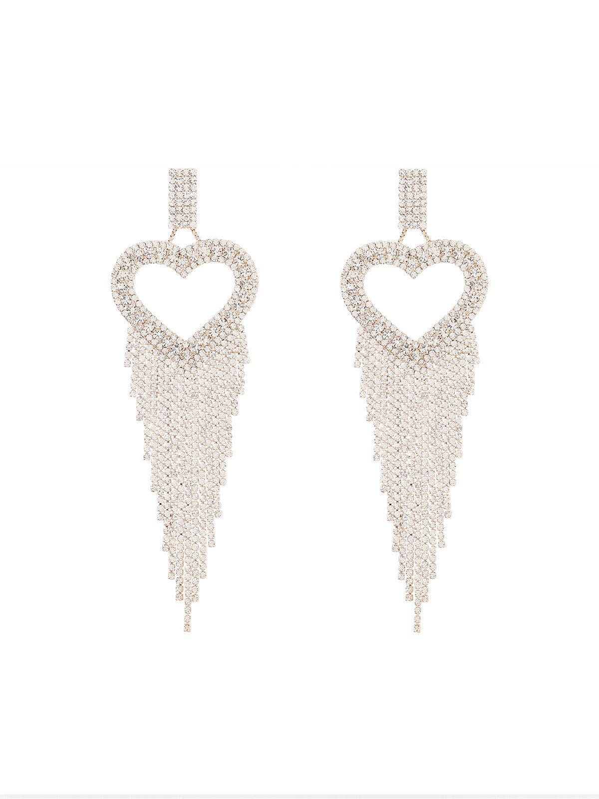 Rory Heart Tassel Earrings - Mew Mews Fashion