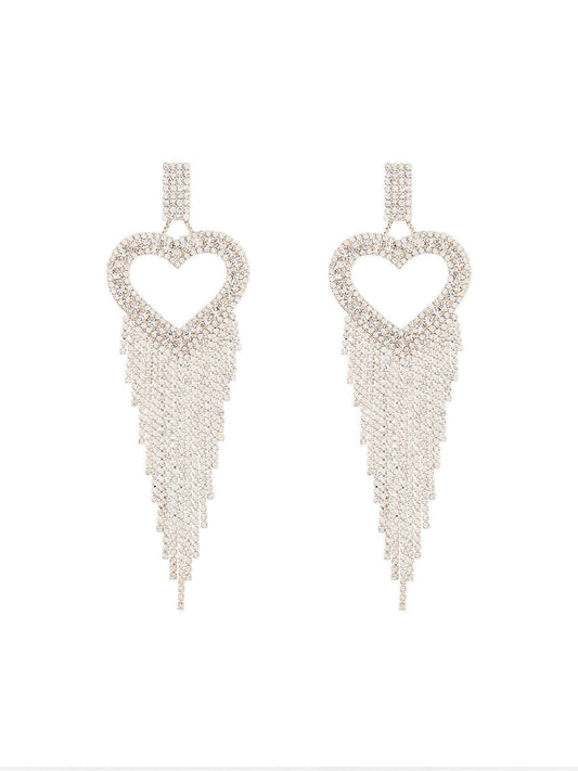 Rory Heart Tassel Earrings - Mew Mews Fashion