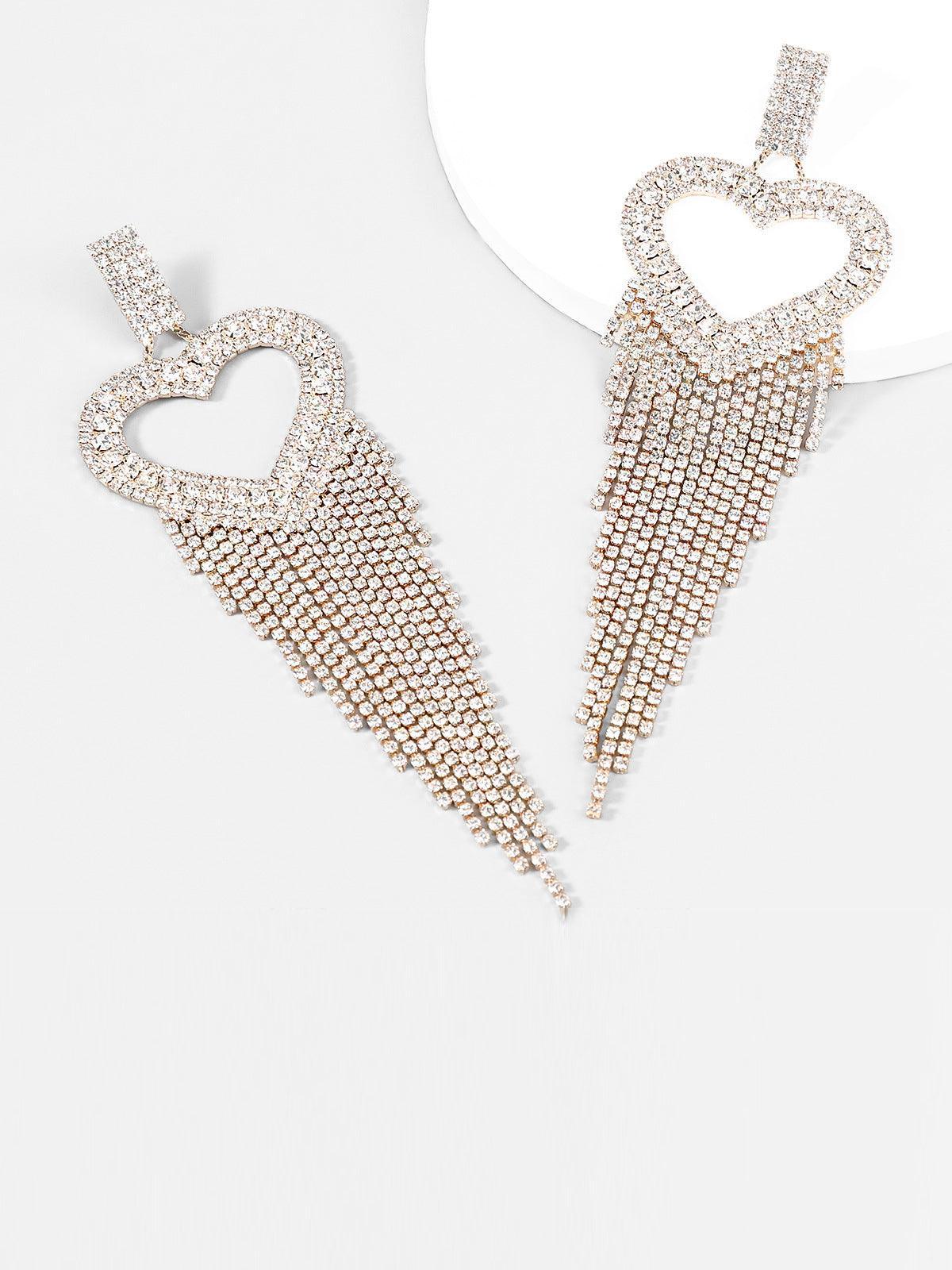 Rory Heart Tassel Earrings - Mew Mews Fashion