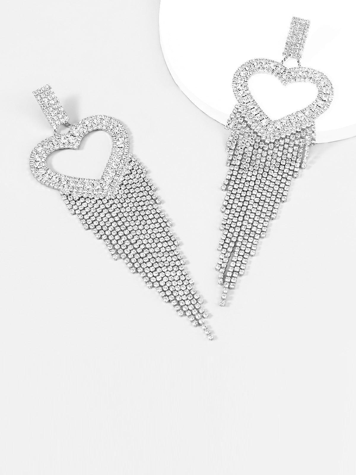 Rory Heart Tassel Earrings - Mew Mews Fashion
