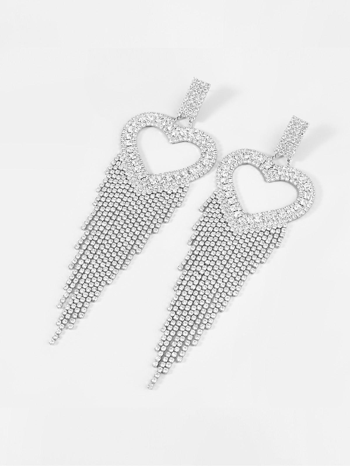 Rory Heart Tassel Earrings - Mew Mews Fashion