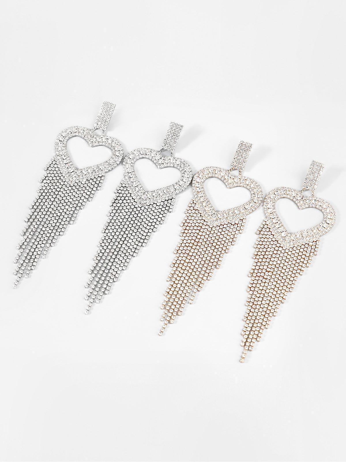 Rory Heart Tassel Earrings - Mew Mews Fashion