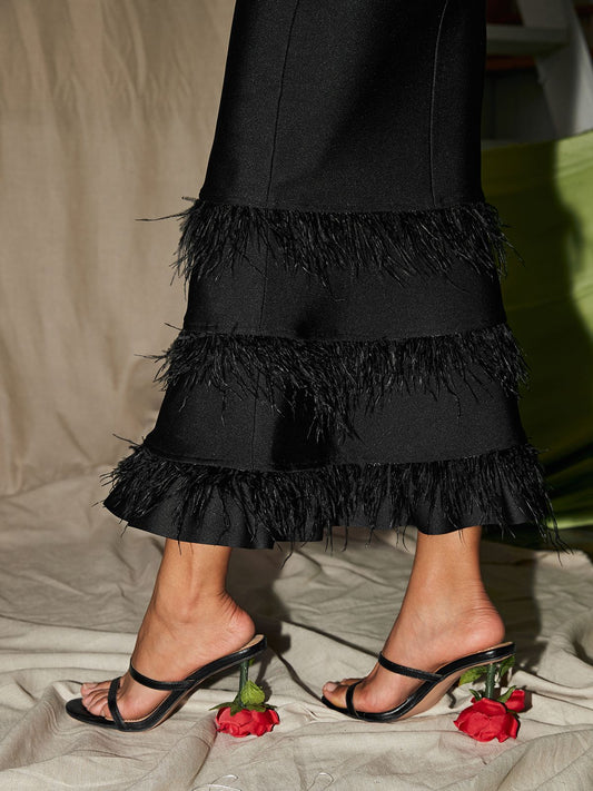 Bergenia Rose Heels In Black