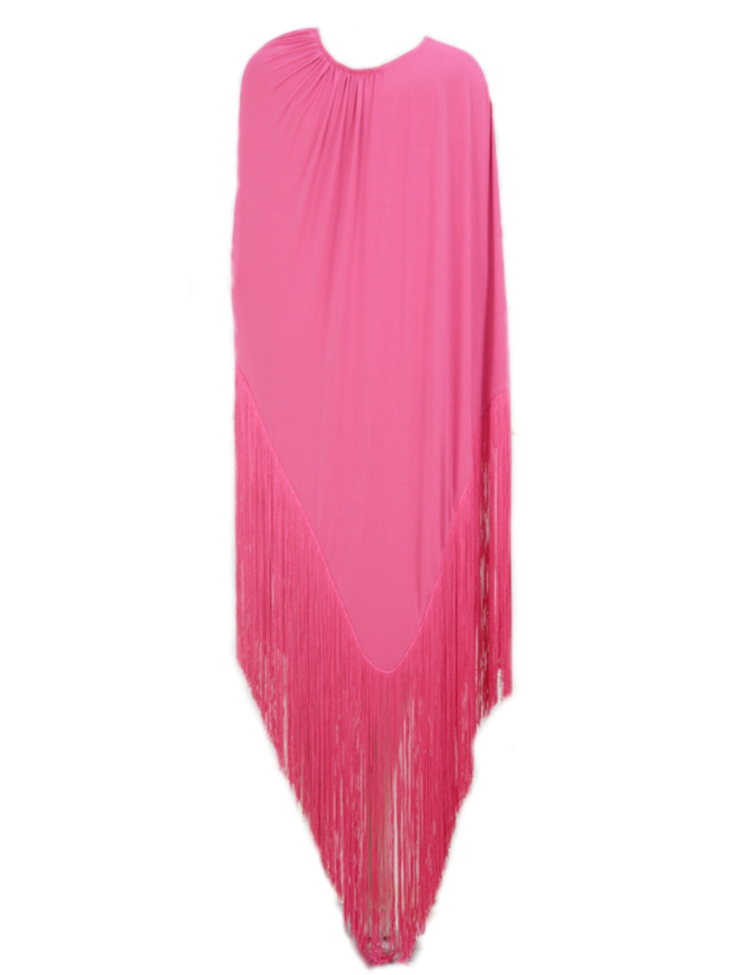 Ceridwen Fringe Mini Dress In Hot Pink