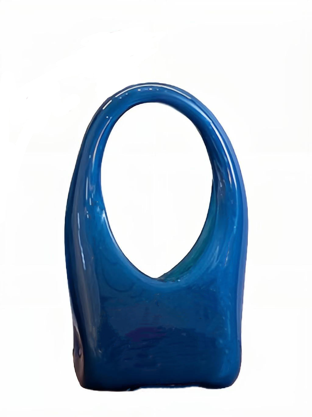 Elvira Dark Blue Glass Bag