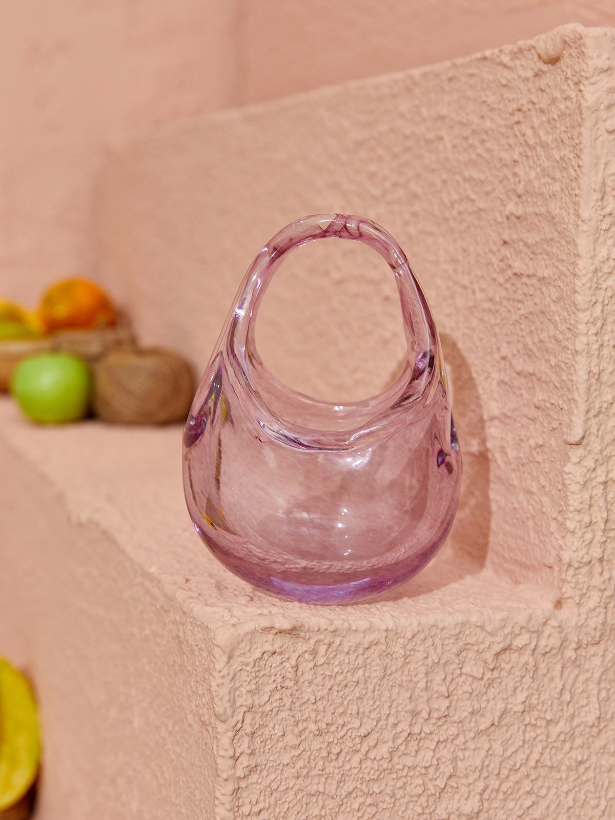 Elvira Pink Glass Bag