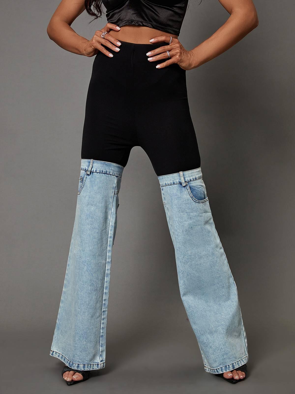 Emery Denim Pants - Mew Mews Fashion