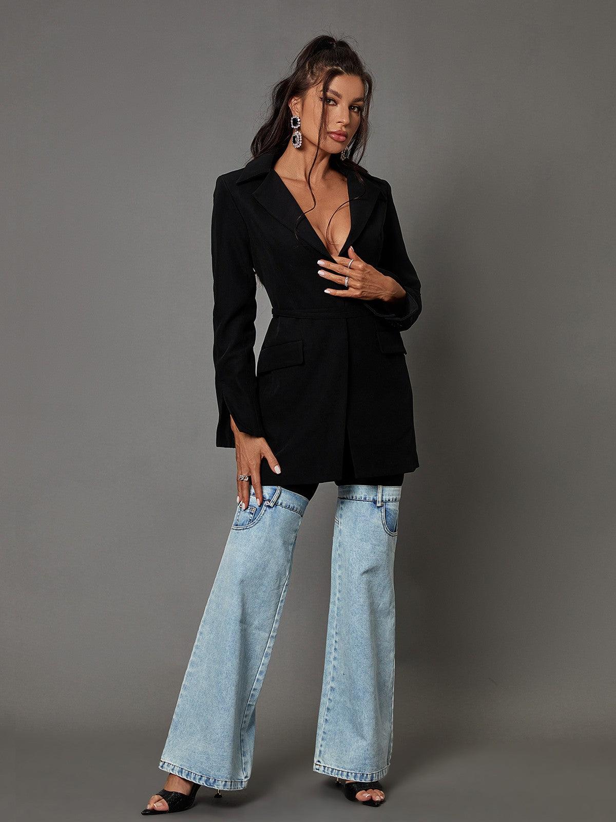 Emery Denim Pants - Mew Mews Fashion