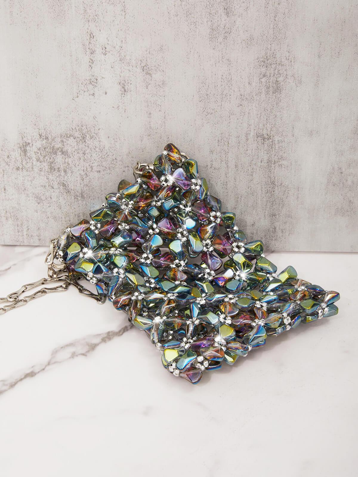 Erica Multi Crystal Cutout Bag - Mew Mews Fashion