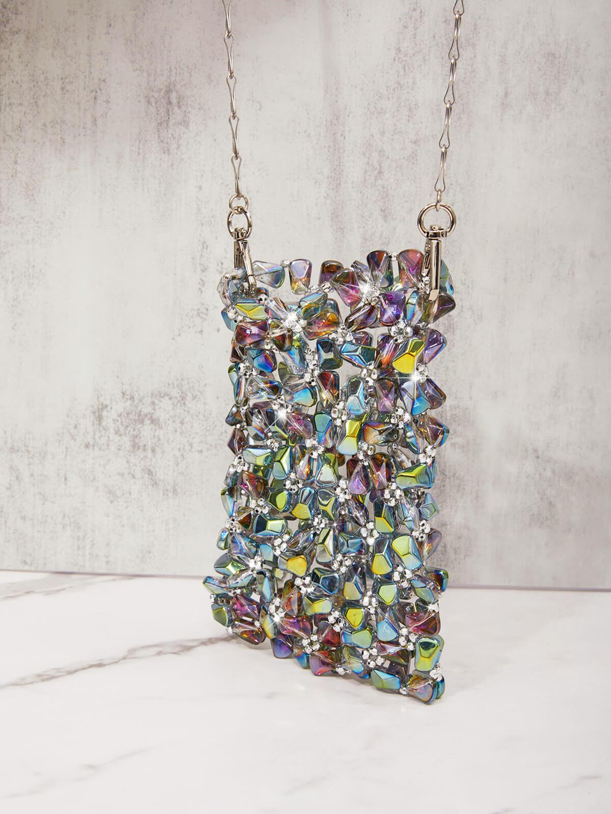 Erica Multi Crystal Cutout Bag - Mew Mews Fashion
