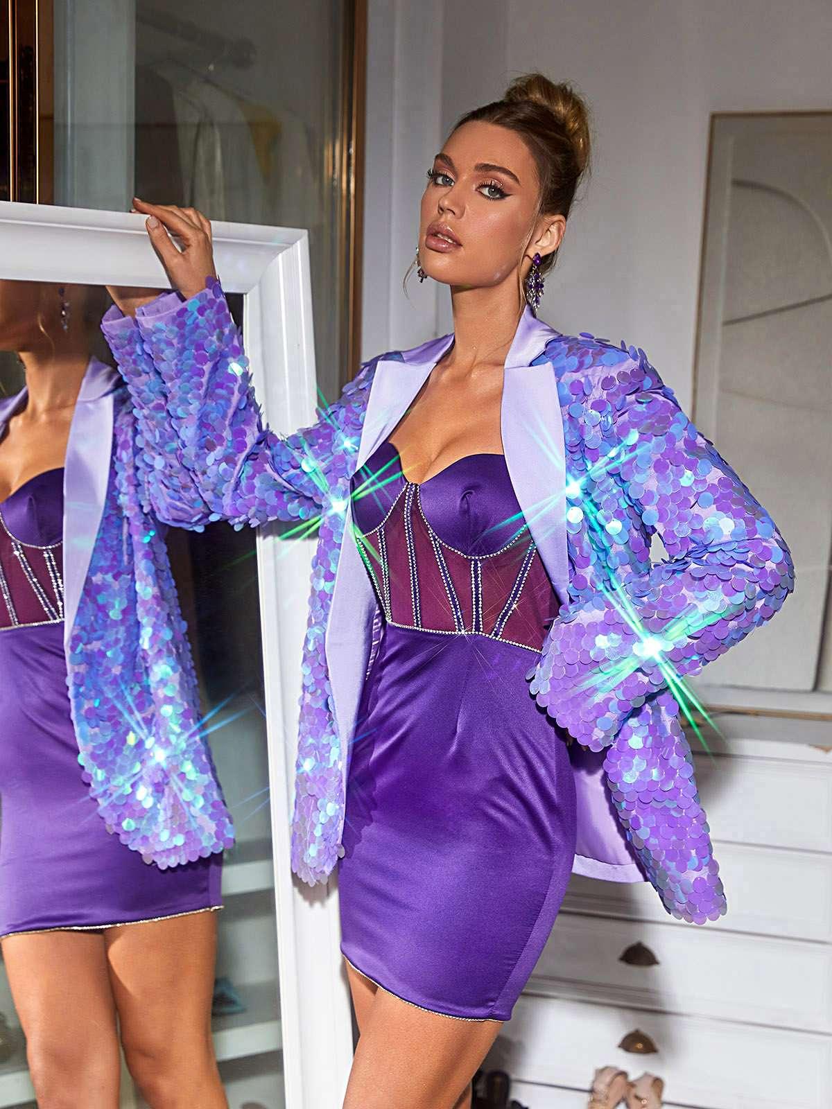 Etoile Sequin Blazer - Mew Mews Fashion