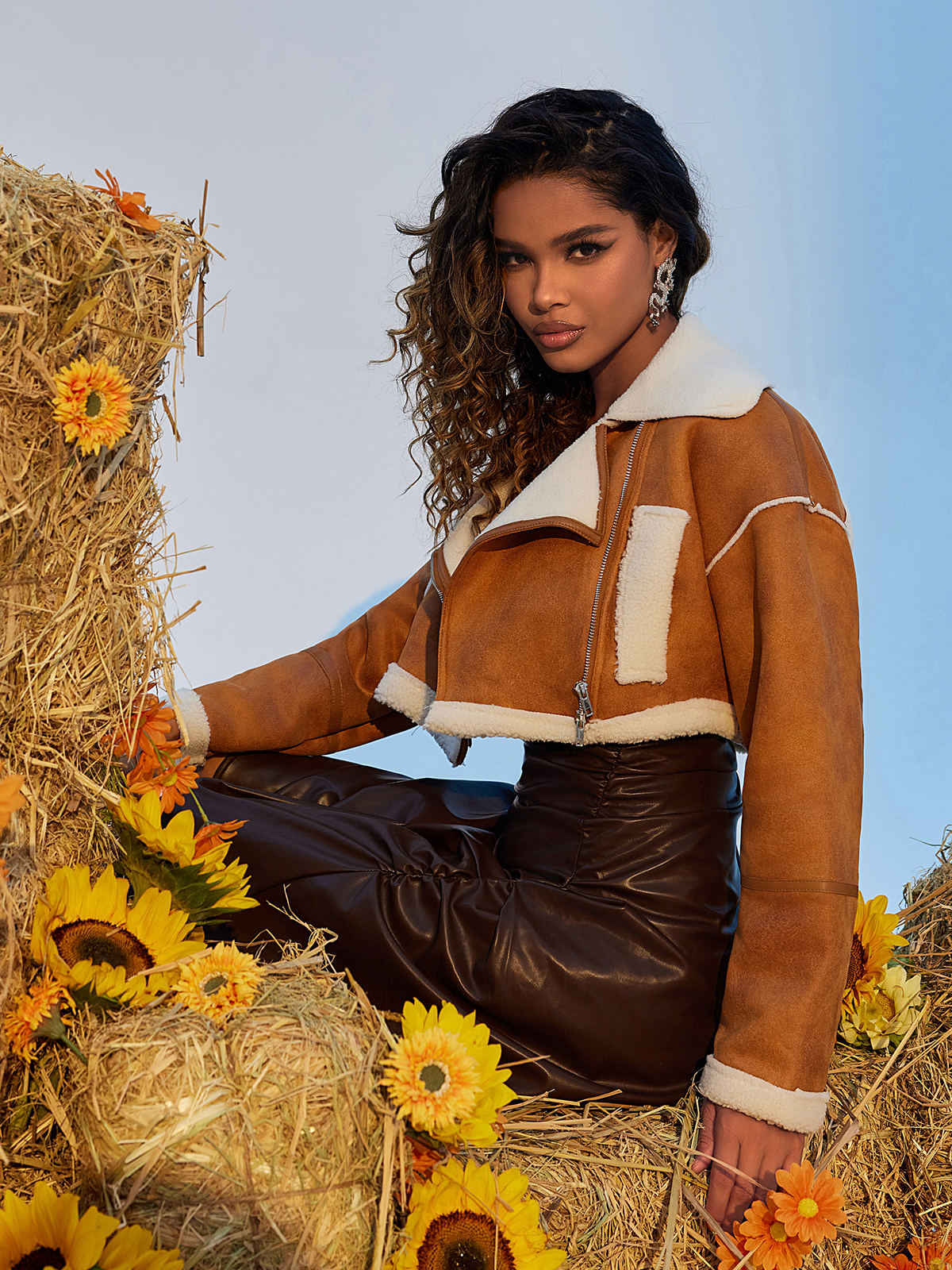 Gunilla Fur Crop Jacket