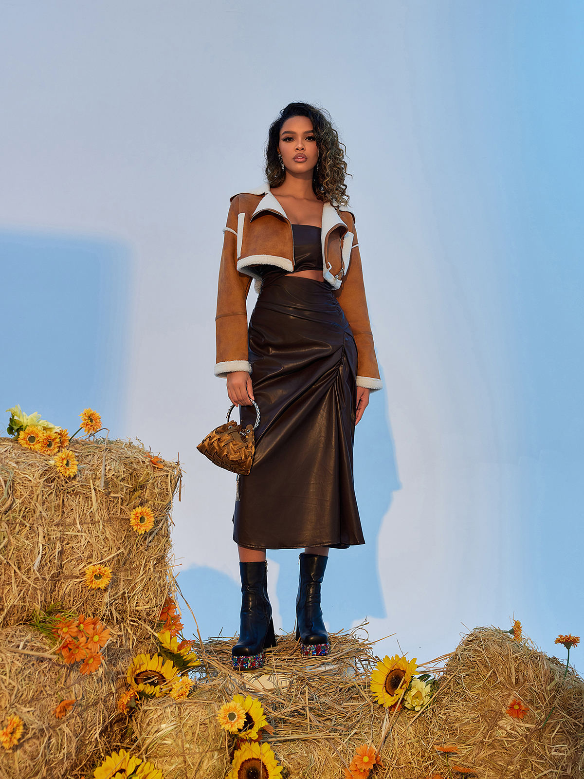Gunilla Fur Crop Jacket