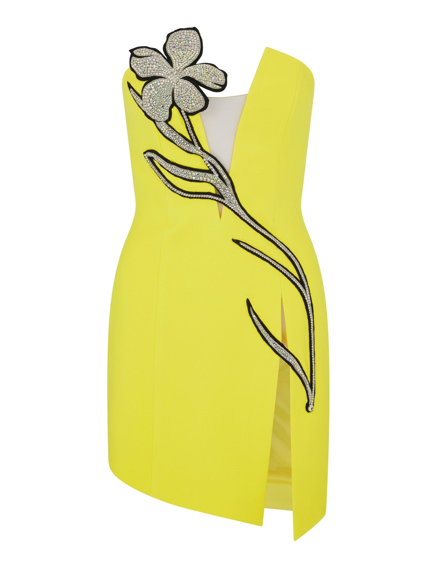 Hadassah Strapless Rhinestone Bandage Mini Dress - Mew Mews Fashion