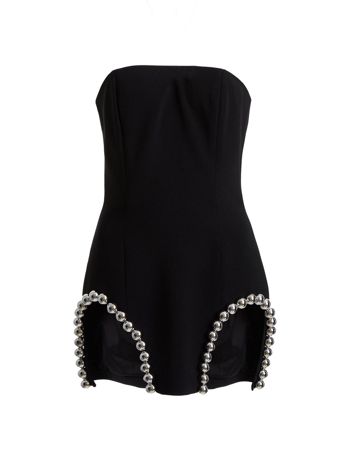 Hersey Strapless Embellished Bandage Dress - Mew Mews Fashion