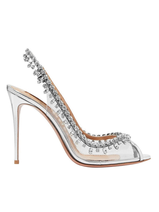 Ira Embellished Slingback Pumps - Mew Mews Fashion