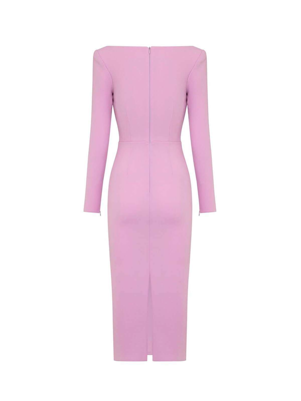 Isobel Long Sleeve Cutout Bandage Dress - Mew Mews Fashion