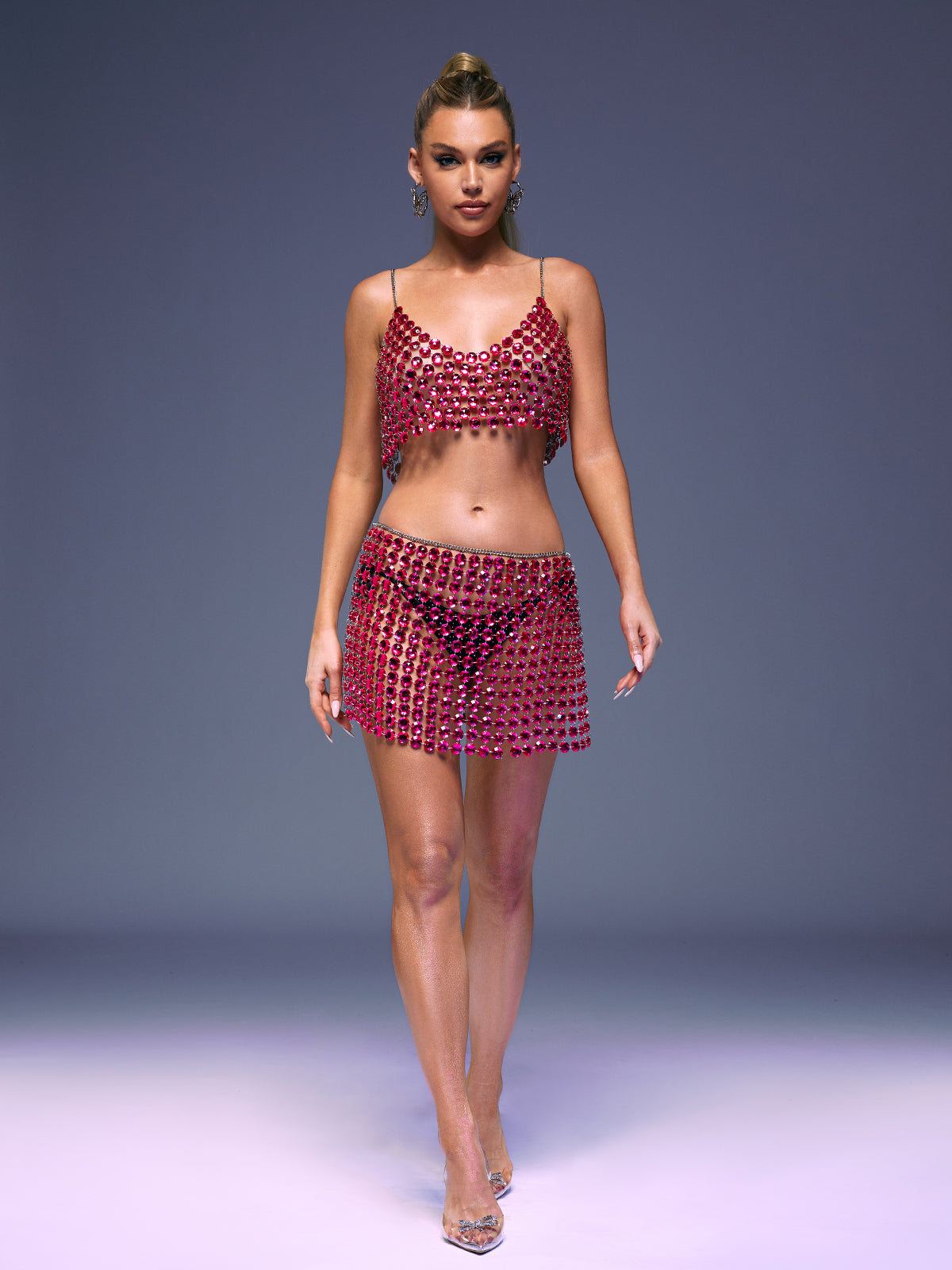 Jaslynn Chainmail Skirt Set