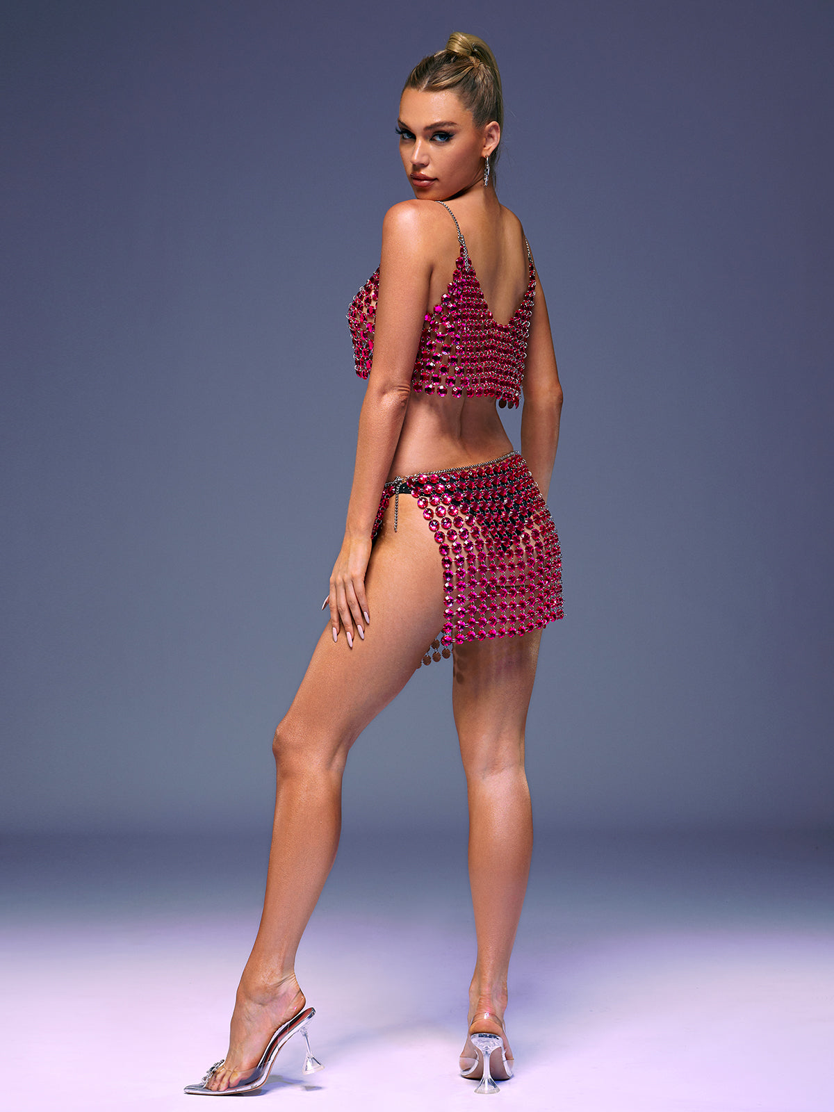 Jaslynn Chainmail Skirt Set