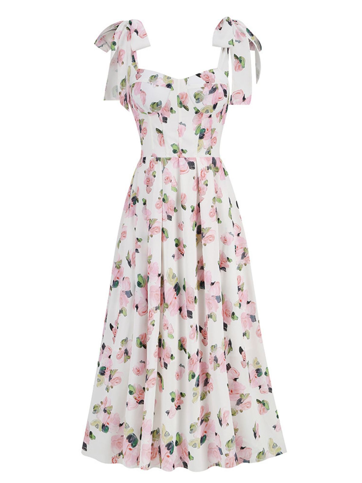 Kizzy Floral Spaghetti Midi Dress