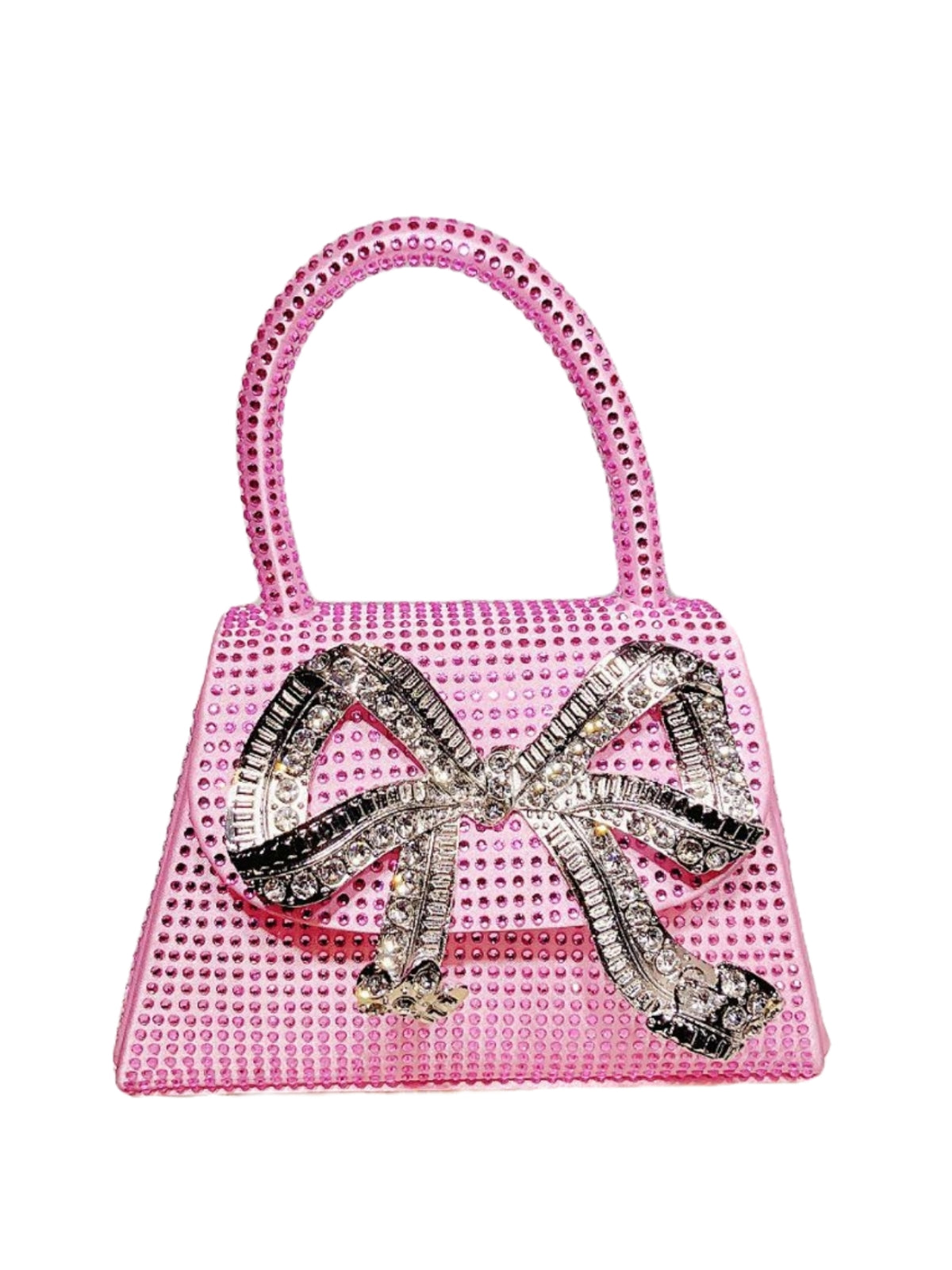Koko Bow Embellished Mini Tote Bag In Pink