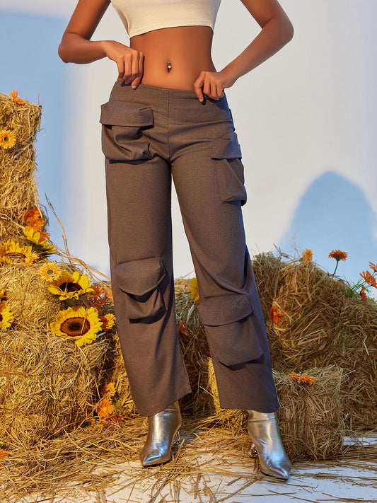 Leica Pockets Embellished Cargo Pants