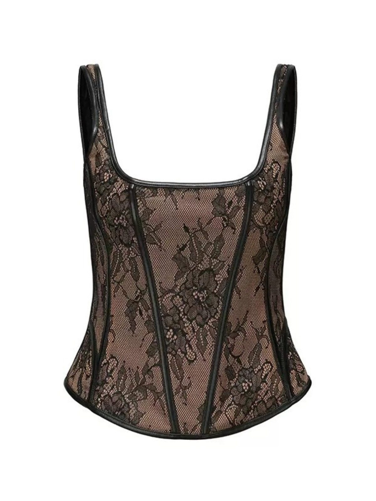 Lido Floral Lace Patchwork Top