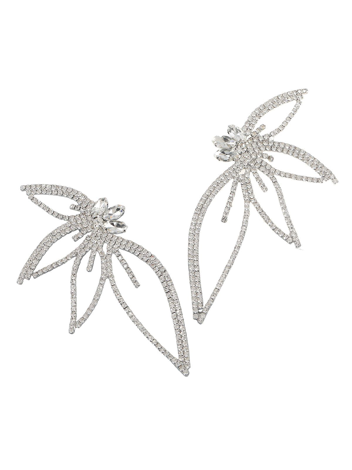 Lilibet Crystal Flower Earrings
