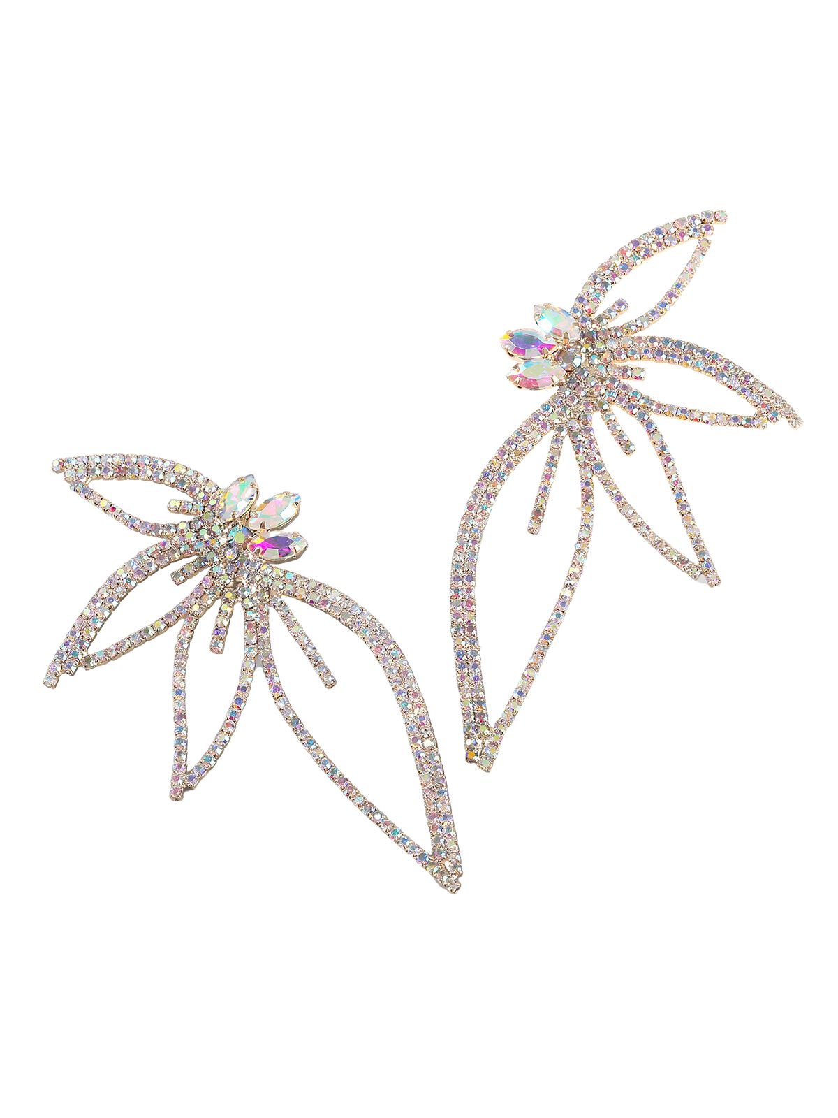 Lilibet Crystal Flower Earrings