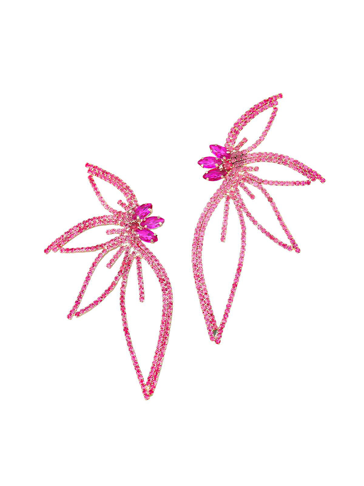 Lilibet Crystal Flower Earrings