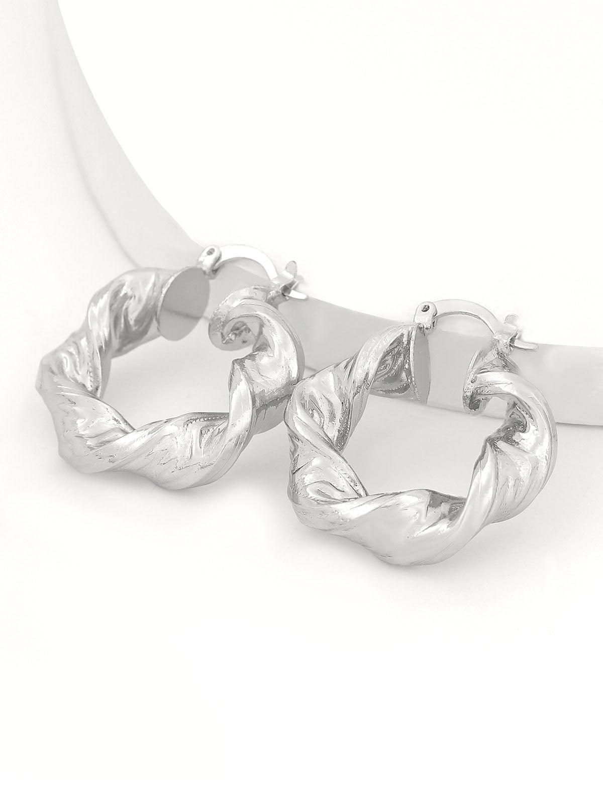 Maia Chunky Twist Hoop Earrings - Mew Mews Fashion