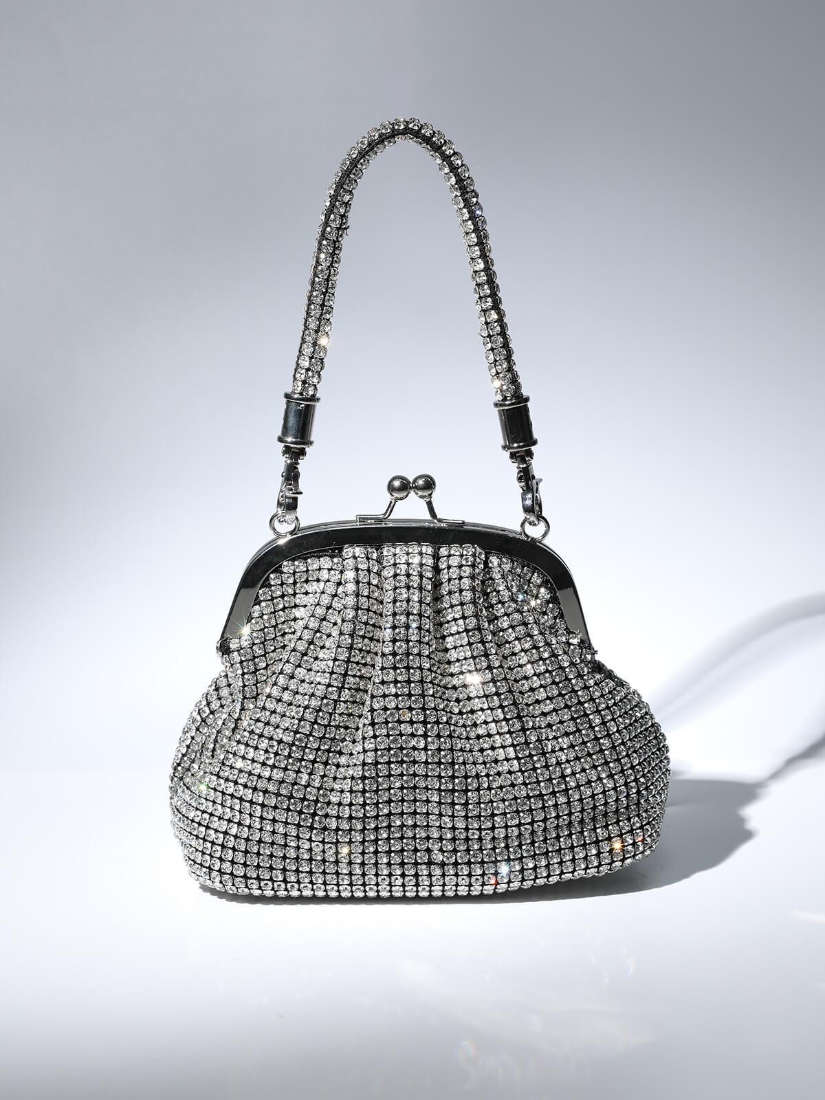 Mairead Shell Clutch In Silver - Mew Mews Fashion