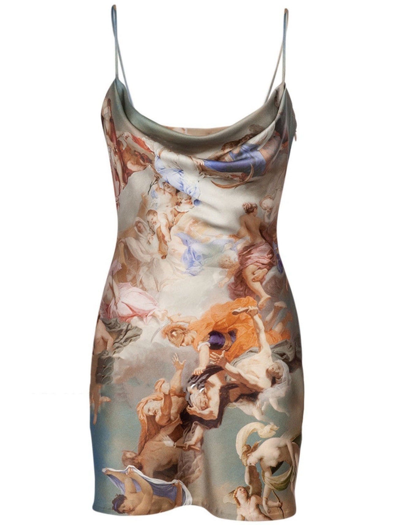 Maisie Spaghetti Printed Mini Dress