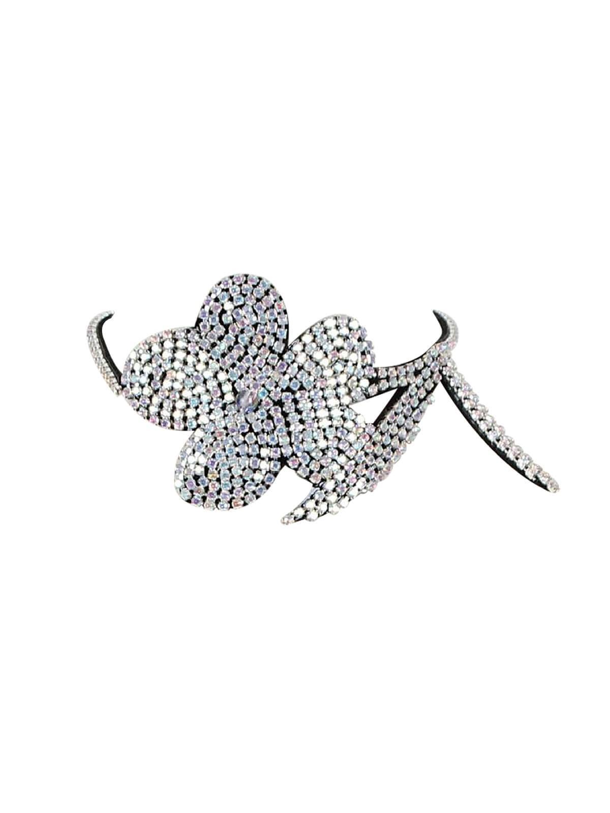 Nixi Floral Crystal Choker - Mew Mews Fashion