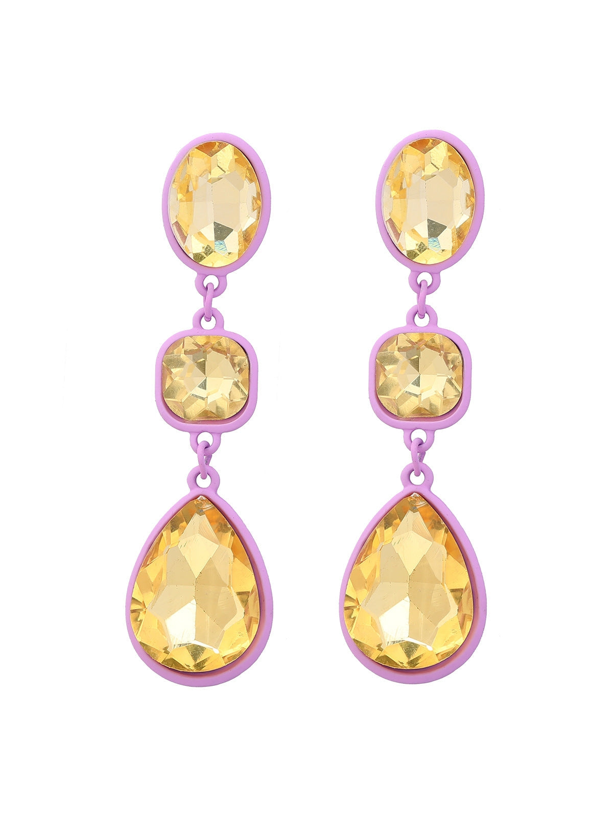 Novie Drip Rhinestone  Earrings