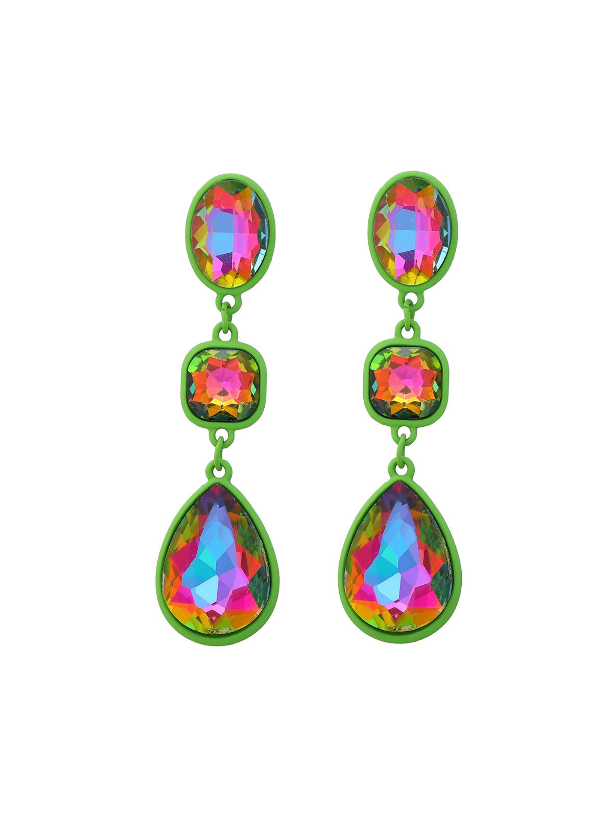Novie Drip Rhinestone  Earrings