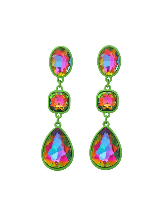 Novie Drip Rhinestone  Earrings