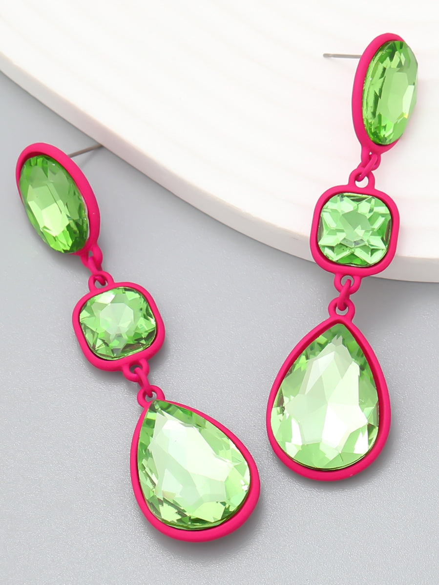 Novie Drip Rhinestone  Earrings