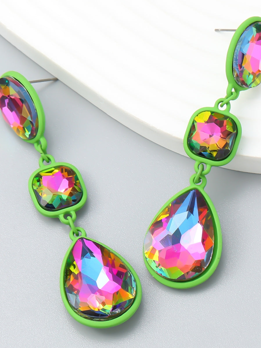 Novie Drip Rhinestone  Earrings